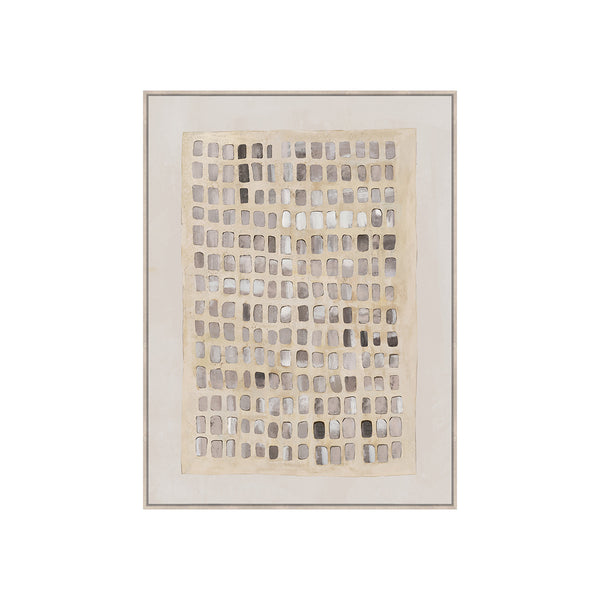 HAND-EMBELLISHED FRAMED CANVAS PRINTING