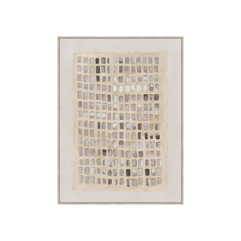 HAND-EMBELLISHED FRAMED CANVAS PRINTING