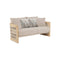 SOFA ESTACIONARIO DE EXTERIOR RIVA DOS ASIENTOS CREMA