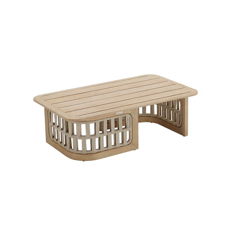 MESA DE CENTRO DE EXTERIOR RIVA EN TEKA Y CREMA 20644081