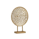 ESCULTURA DE ALUMINIO BR DORADO