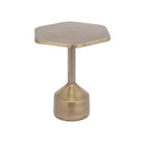 MESA AUXILIAR DE ALUMINIO LATÓN ANTIGUO
