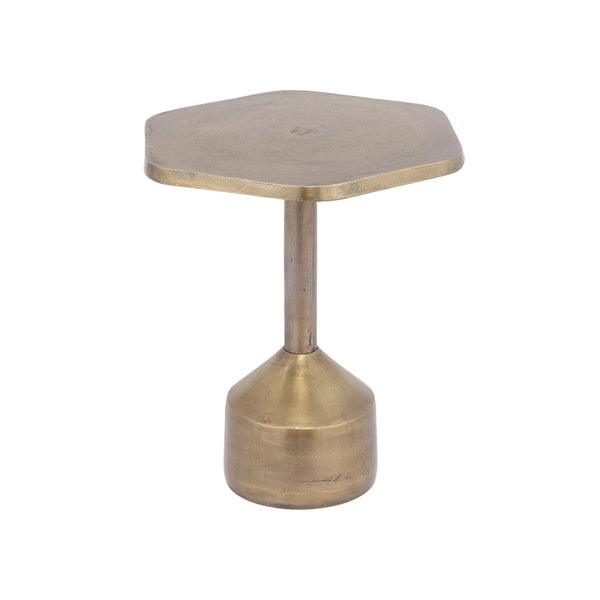 MESA AUXILIAR DE ALUMINIO LATÓN ANTIGUO