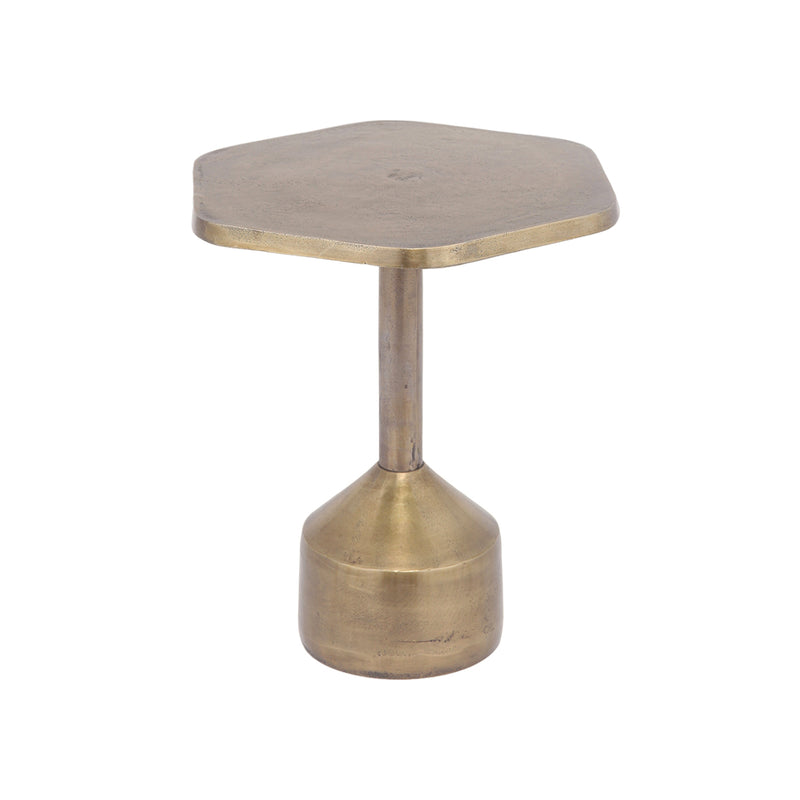 MESA AUXILIAR DE ALUMINIO LATÓN ANTIGUO
