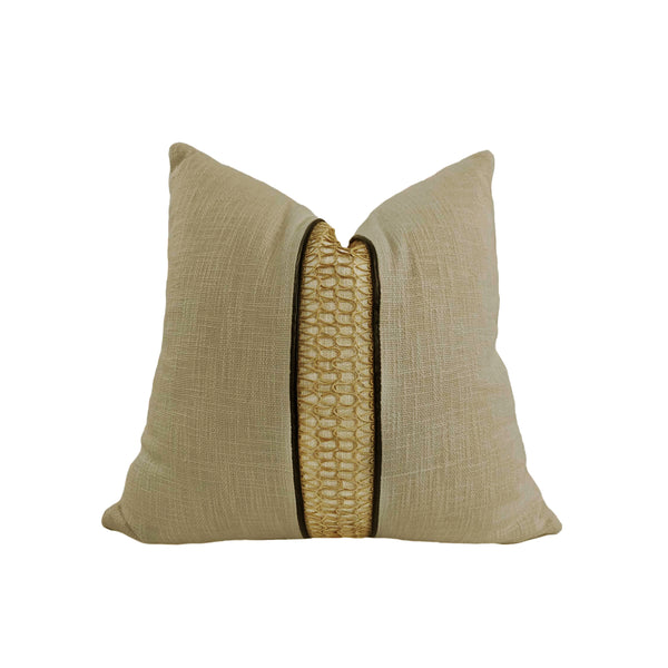 CUSHION, COTTON BEIGE