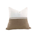 COJIN EN LINO COLOR MARFIL Y NATURAL SERIE 2