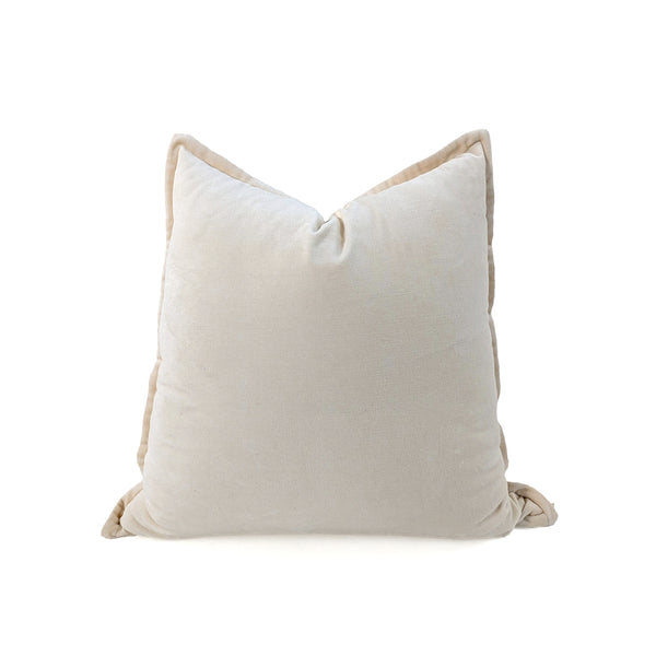 CUSHION, COTTON VELVET, BLUSH