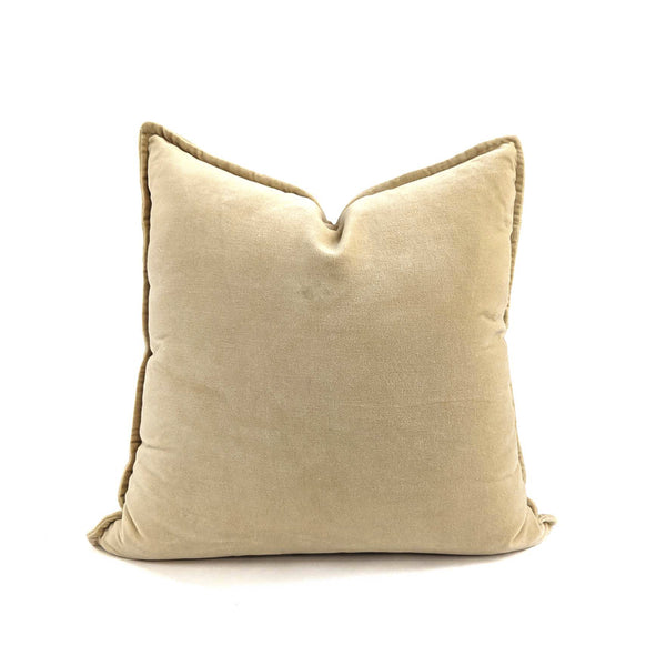 CUSHION, COTTON VELVET, SAND