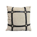 COJIN DE ALGODON SLUB, COLOR BEIGE