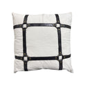COJIN DE ALGODON SLUB, COLOR BLANCO MARFIL