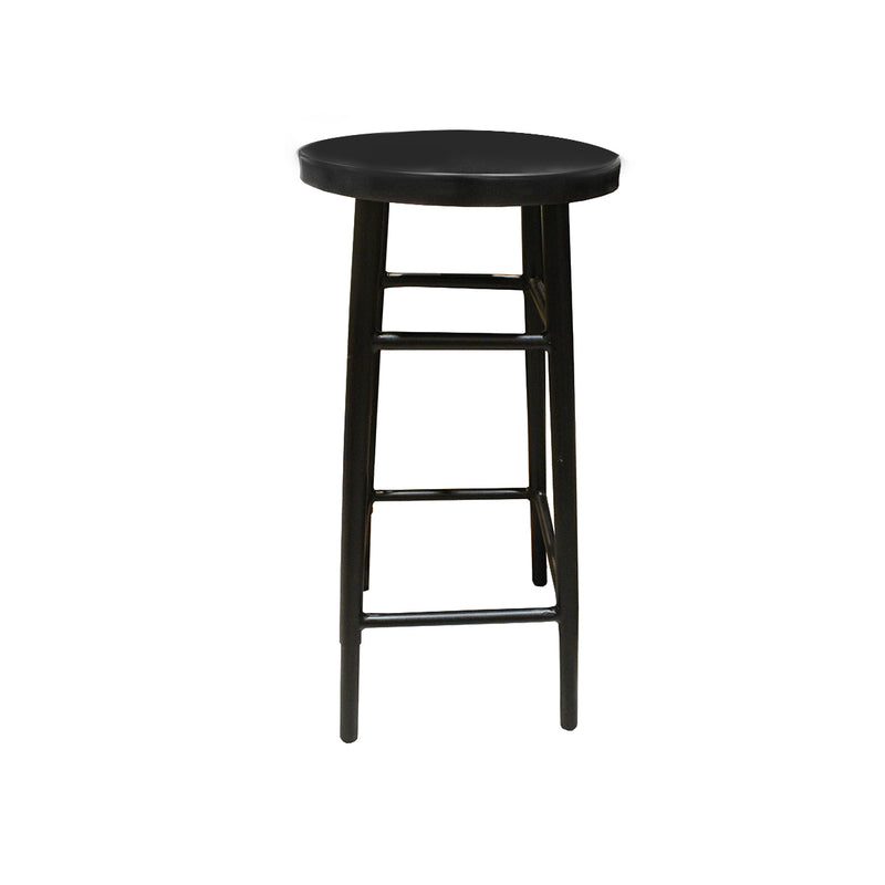 TABURETE NEGRO EN METAL