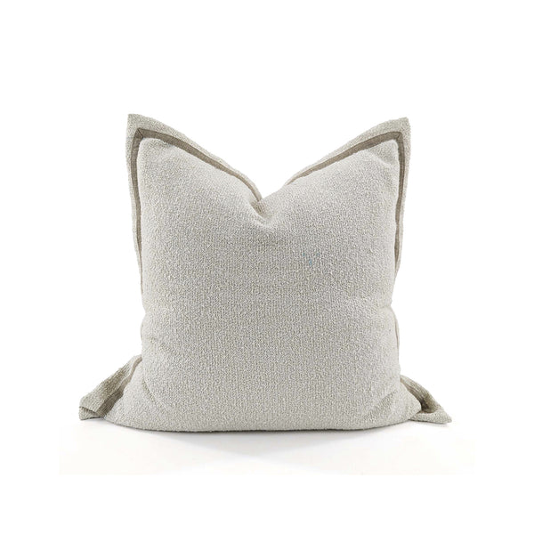 BOUCLE ALPACA LINEN DETAIL ON FLANGE, COTTON BACK, IVORY