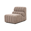 BUTACA ESTACIONARIA EN TELA MARRON