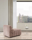 BUTACA ESTACIONARIA EN TELA MARRON