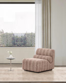 BUTACA ESTACIONARIA EN TELA MARRON