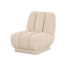 BUTACA ESTACIONARIA EN TELA CREMA