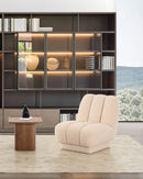 BUTACA ESTACIONARIA EN TELA CREMA