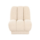 BUTACA ESTACIONARIA EN TELA CREMA