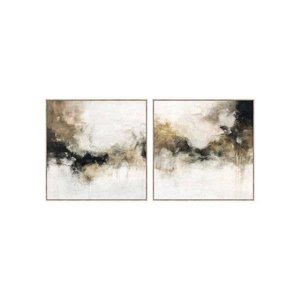 HEAVY TEXTURE PAINTING ONE SET 2PCS 100X100 FOR EACH