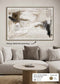 FRAMED HEAVY  TEXTURED ART  ON HESSIAN