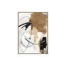 FRAMED HEAVY  TEXTURED ART  ON HESSIAN