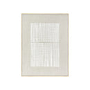 FRAMED LINEN CANVAS WITH HAND-PAINT