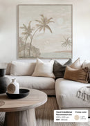 HAND-EMBELLISHED FRAMED CANVAS PRINTING