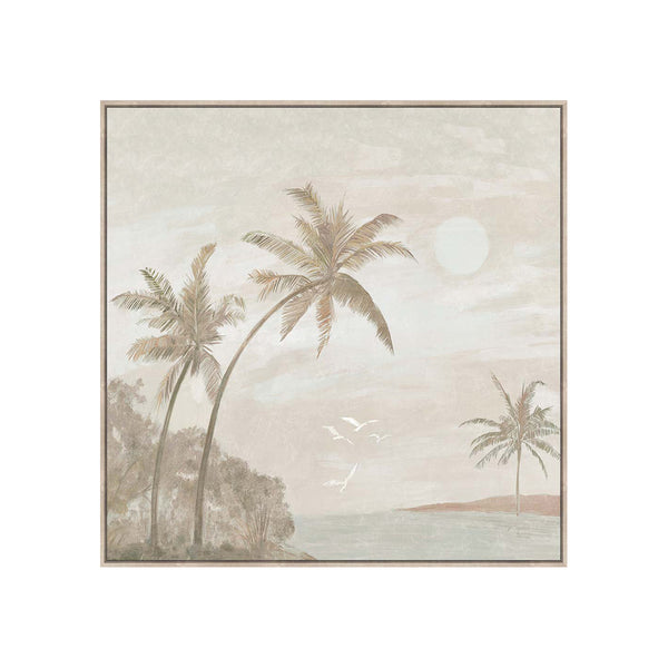 HAND-EMBELLISHED FRAMED CANVAS PRINTING