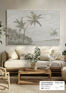 HAND-EMBELLISHED FRAMED CANVAS PRINTING