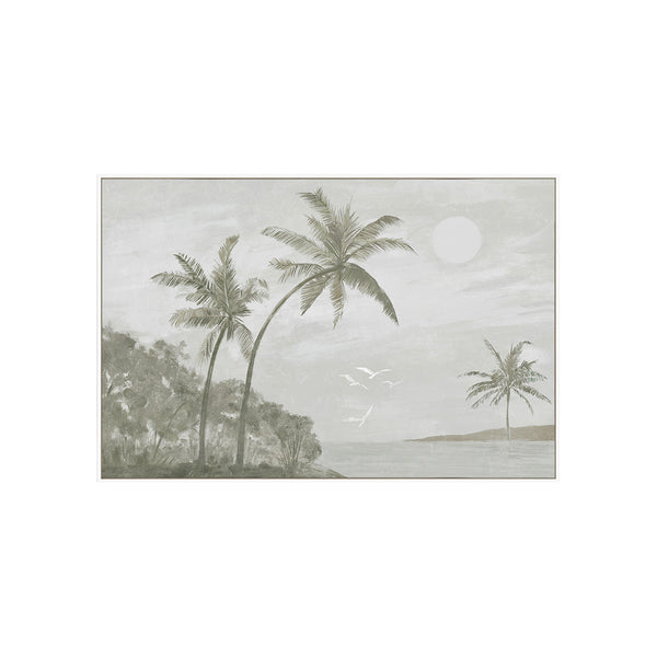 HAND-EMBELLISHED FRAMED CANVAS PRINTING