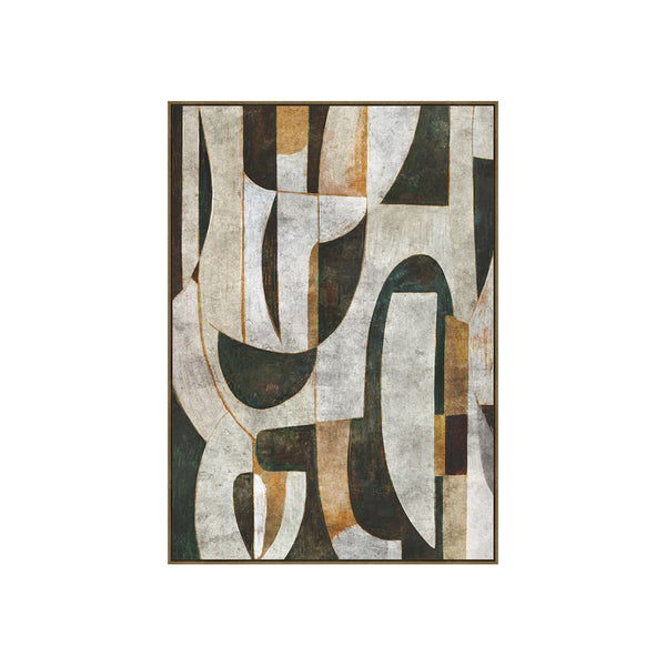 HAND-EMBELLISHED FRAMED CANVAS PRINTING