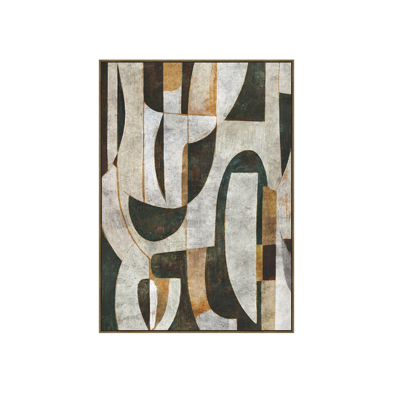 HAND-EMBELLISHED FRAMED CANVAS PRINTING