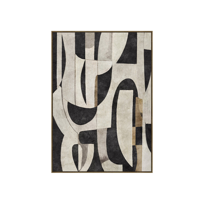 HAND-EMBELLISHED FRAMED CANVAS PRINTING