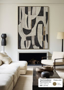 HAND-EMBELLISHED FRAMED CANVAS PRINTING