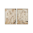 HEAVY TEXTURE PAINTING ONE SET 2PCS