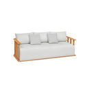 SOFA ESTACIONARIO DE EXTERIOR DE TRES ASIENTOS PALLISAD CREAM