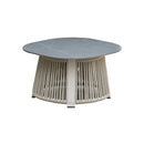 PAROS COFFEE TABLE, HG-FA-8206 ROPE BEIGE, TOP: GREY