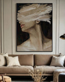 HAND-EMBELLISHED FRAMED CANVAS PRINTING