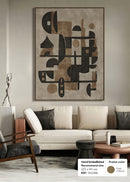 HAND-EMBELLISHED FRAMED CANVAS PRINTING