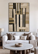 HAND-PAINTED ON JUTE