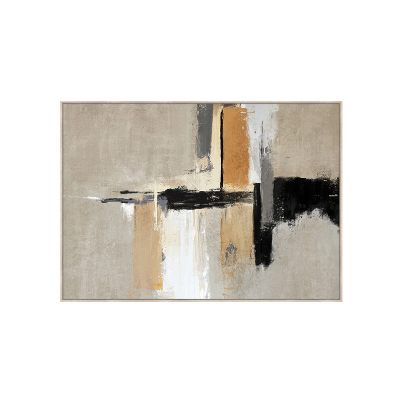 HAND-EMBELLISHED FRAMED CANVAS PRINTING