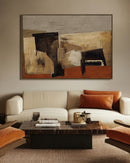 HAND-EMBELLISHED FRAMED CANVAS PRINTING