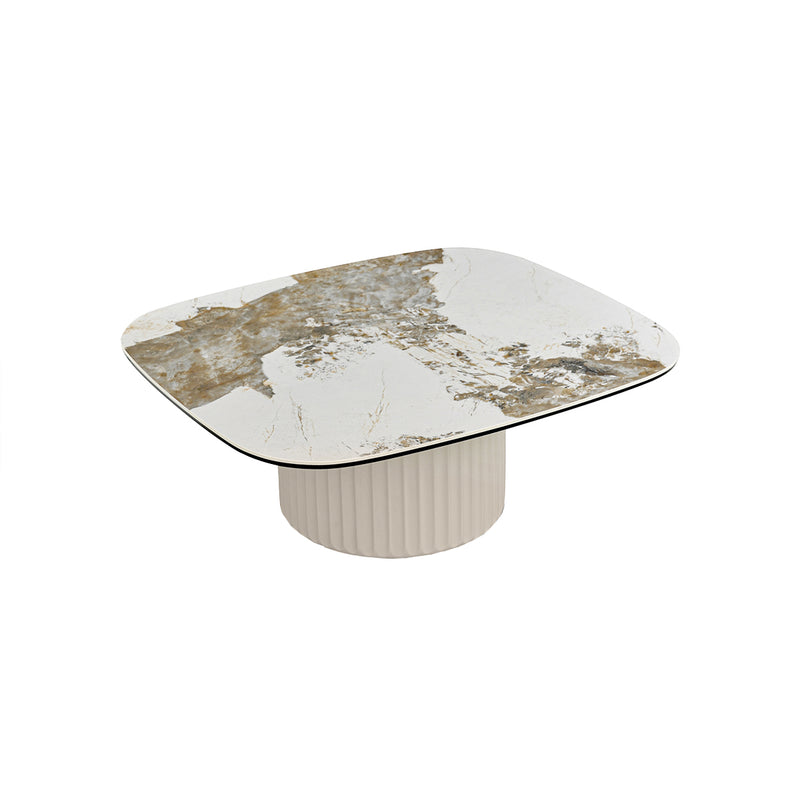 MESA DE CENTRO CON TOPE DE CERAMICA