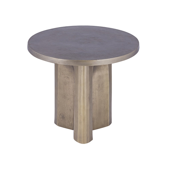 MESA LATERAL LATON BRONCE ANTIGUO
