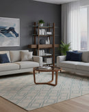 MESA DE CENTRO ACABADO EN MADERA CON TOPE DE CRISTAL