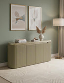 BUFETERA TOPE DE VIDRIO TOPE DE VIDRIO Y BASE CHAMPAÑA