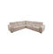 SOFA SECCIONAL RECLINABLE ELECTRICO EN TELA MARRON