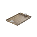 BANDEJA DE ALUMINIO DORADA