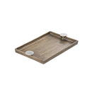 BANDEJA DE ALUMINIO DORADA