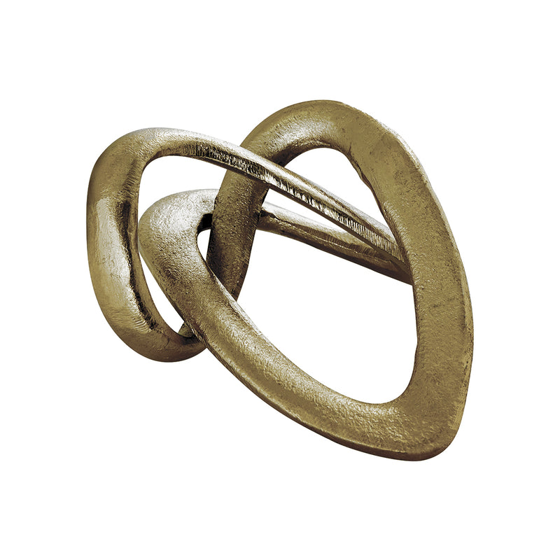ESCULTURA DE ALUMINIO DORADA